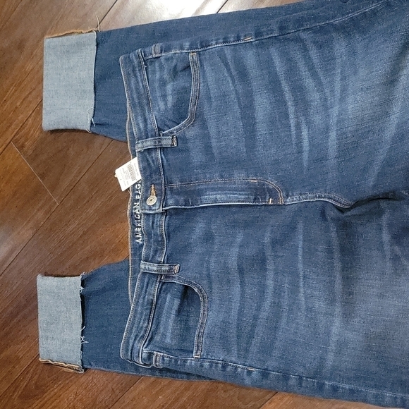 NEW! AMERICAN EAGLE High-Rise Super Stretch Jegging Crop Jeans 18 Long. - Picture 3 of 7